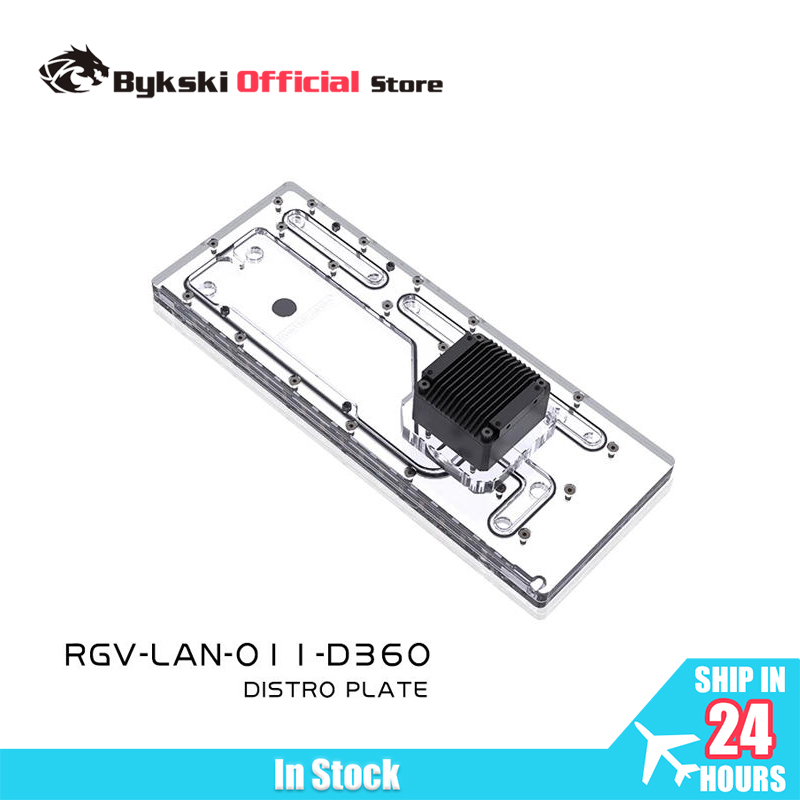 Distro Plate Ddc Pump Combo - BYKSKI Distro-Platte Acrylplatte Wasserweg-Platte Lösung für