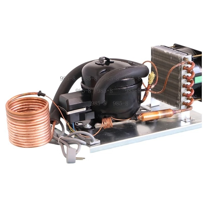 Chiller Water Cooling System Pc - 220V QD30W Kompakter Wasserkühler mit Mikrokompressor-Kühlsystem,