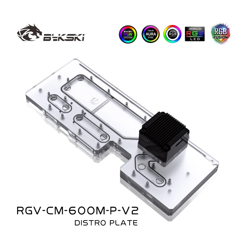 Distro Plate Ddc Pump Combo - BYKSKI Acryltank für MasterCase SL600M Computergehäuse