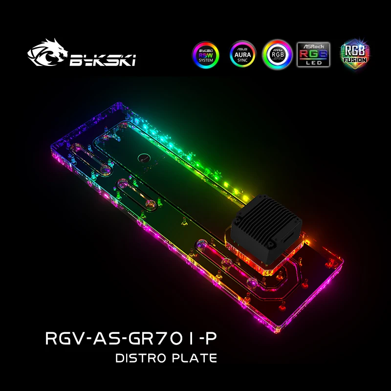 Distro Plate Ddc Pump Combo - BYKSKI Distro Plate Acryl Reservoir für
