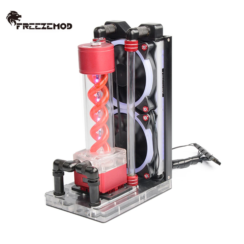 External Radiator Water Cooling Kit - FREEZEMOD Externes Laptop-Wasserkühlungs-Radiator-Kit, integriertes Wasserkühlungs-Kit mit