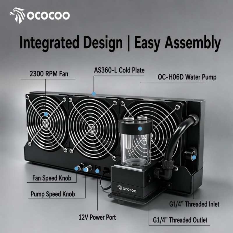 OCOCOO 360mm Externer Radiator – External Radiator Water Cooling Kit Bewertung und Preis